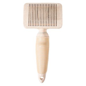 Cepillo de alambre automático con mango de goma suave, tamaño M, ECO FRIENDLY 100% plástico reciclado.