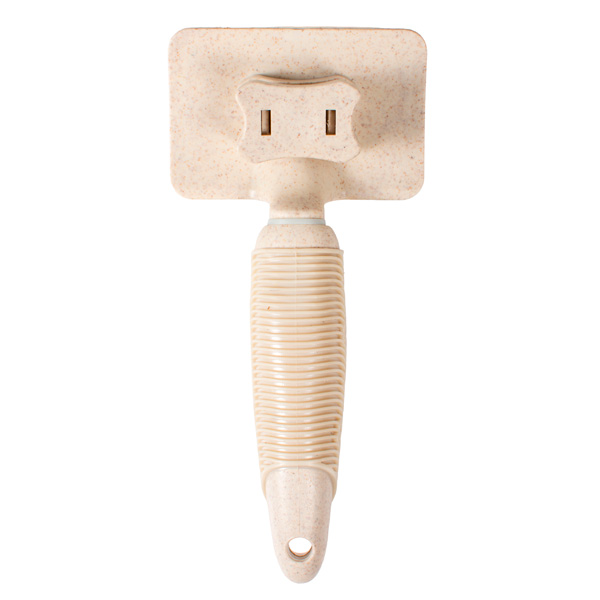 Cepillo de alambre automático con mango de goma suave, tamaño M, ECO FRIENDLY 100% plástico reciclado. - Imagen 2