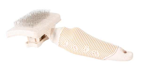 Cepillo de alambre automático con mango de goma suave, tamaño M, ECO FRIENDLY 100% plástico reciclado. - Imagen 3