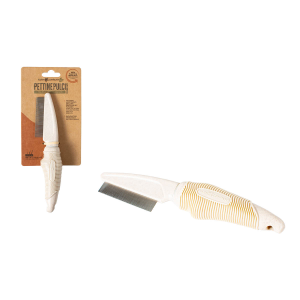 Peine extrajunto de plástico de 73 dientes con mango de goma suave, ECO FRIENDLY 100% plástico reciclado.